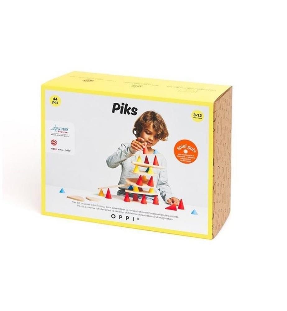 OPPI - Jouet empilable Kit moyen Piks 44 pièces