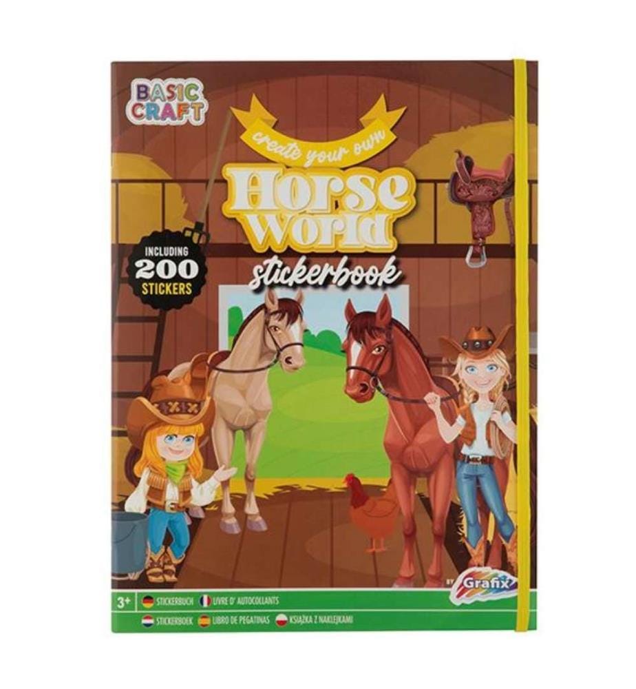 Livre autocollants cheval, 200 sticker - 20 pages