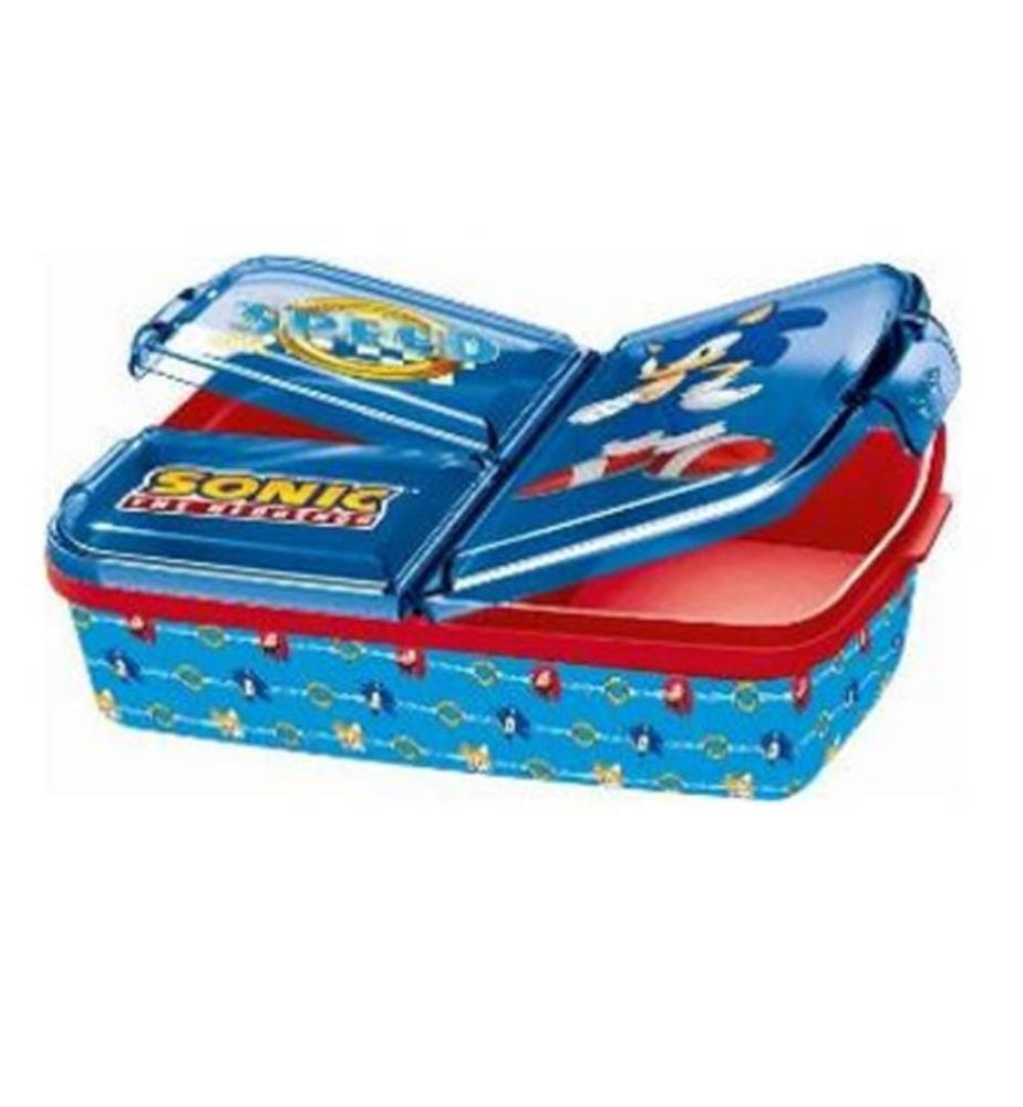 Sonic Lunchbox, plusieurs compartiments, 18x13cm