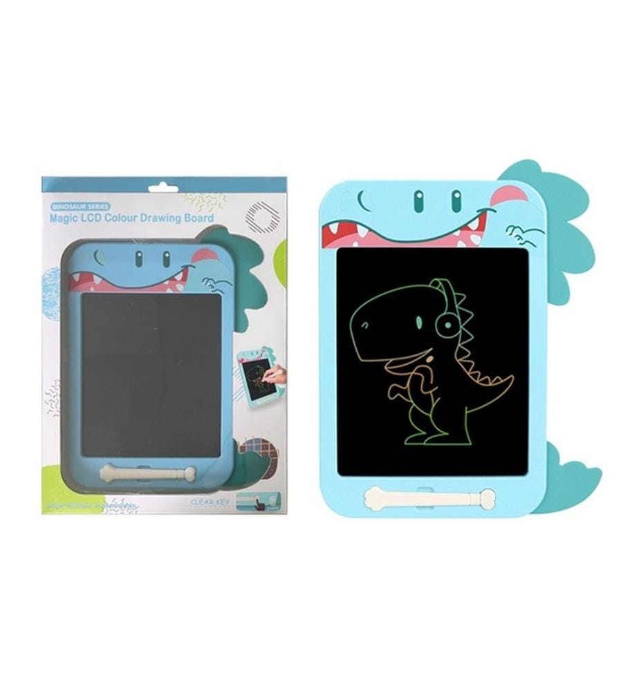 Tableau magique Dino bleu, incl. stylo, incl. piles, Tableau: 19.3x28.5cm