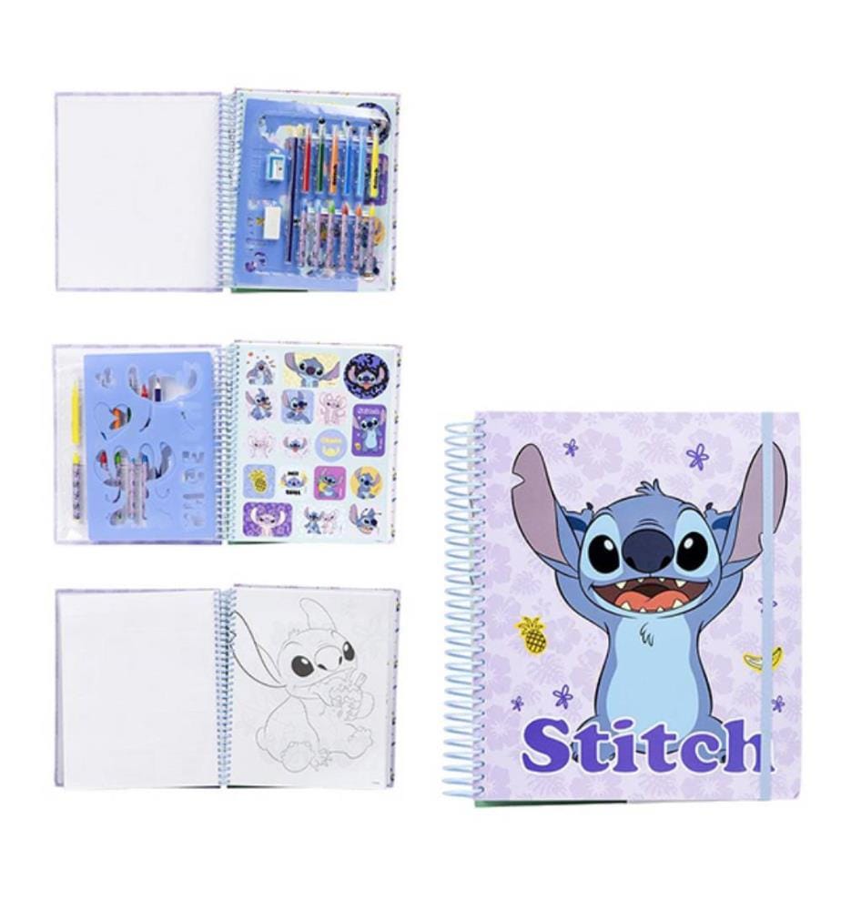Stitch Set de coloriage, 22x26x2cm