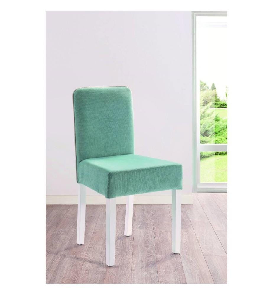 Chaise, multicolore, cadre et pieds en hêtre, revêtement en tissu polyester
