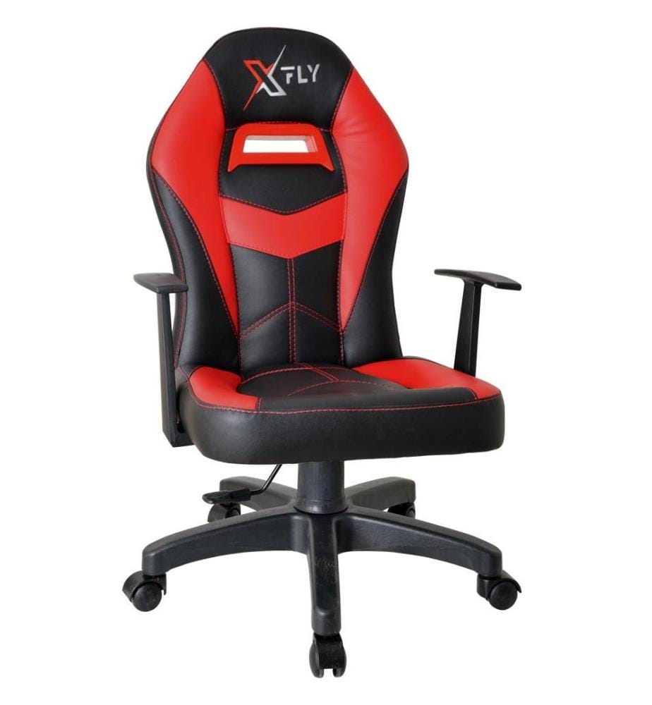 Chaise de jeu, rouge noir, polyuréthane