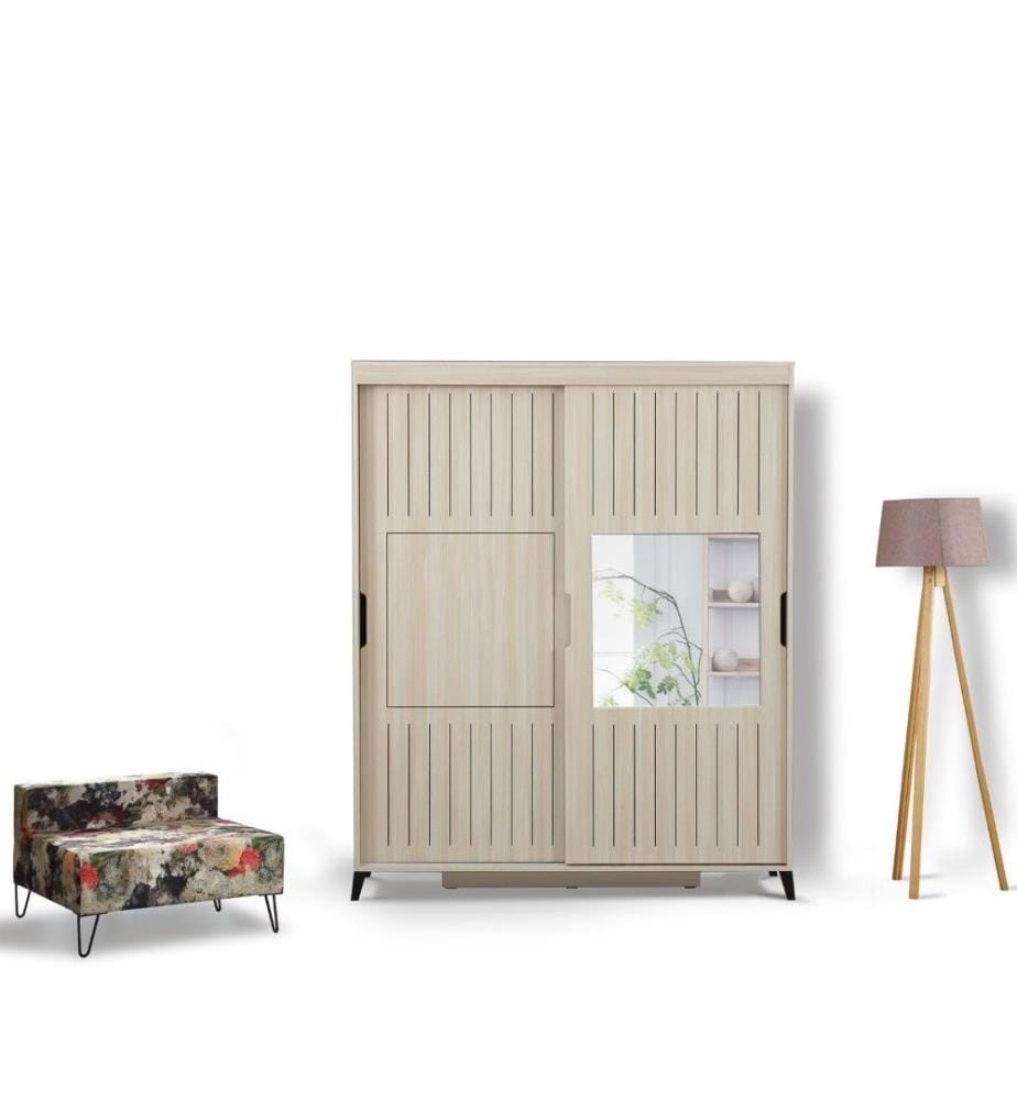 Armoire, chêne, panneau de particules mélaminé