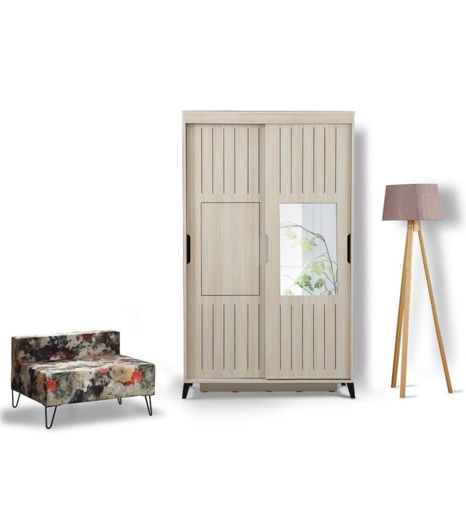 Armoire, chêne, panneau de particules mélaminé