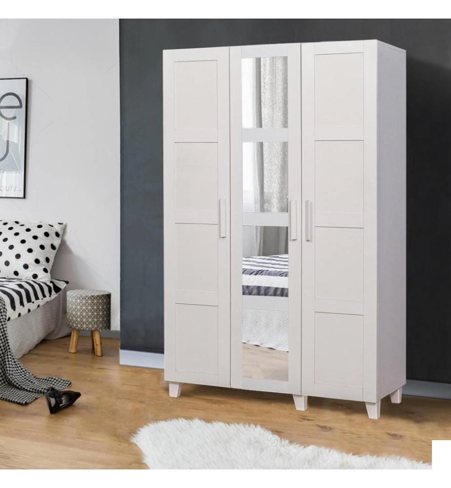 Armoire, blanc, panneau de particules mélaminé