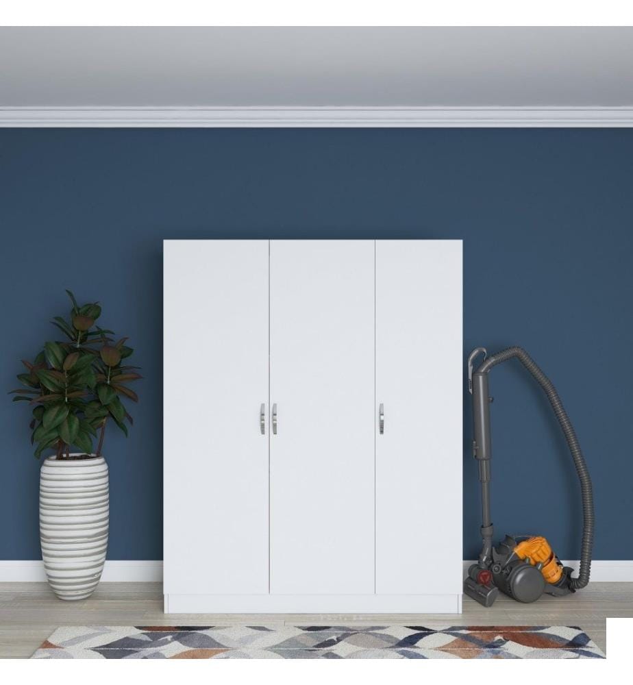 Armoire, blanc, panneau de particules mélaminé