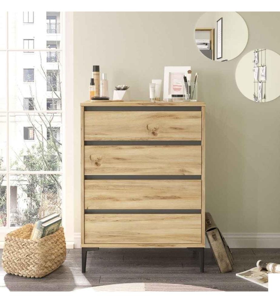 Commode, Felt Anthracite, panneau de particules mélaminé