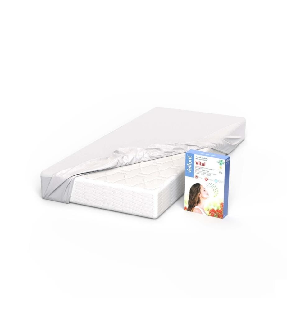 VELFONT - Acarsan Vital Protège-matelas anti-acariens - 160 x 200 cm