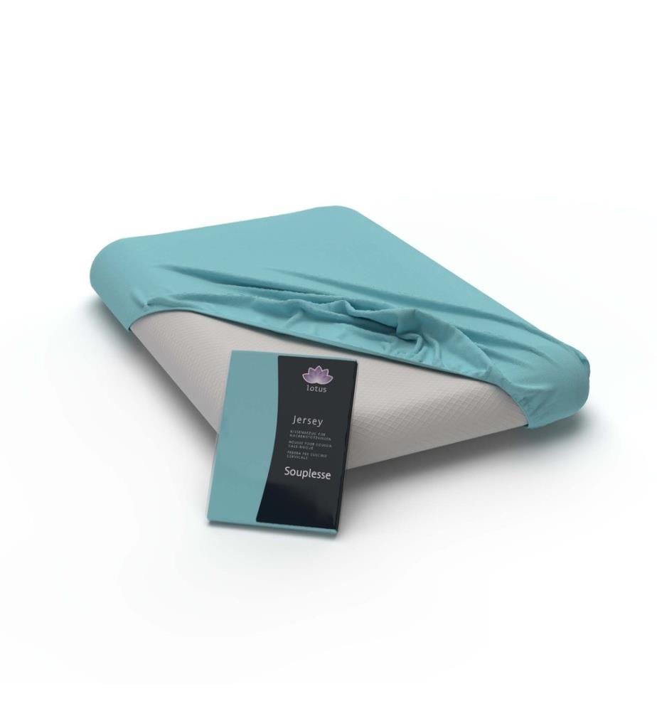 LOTUS - Taie d'oreiller Fix Souplesse turquoise - 60 x 40 cm