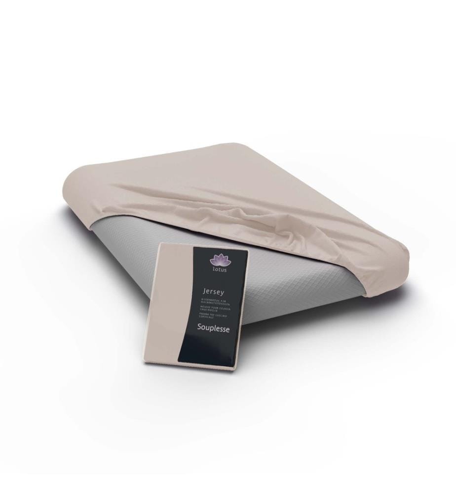 LOTUS - Taie d'oreiller Fix Souplesse greige - 60 x 40 cm