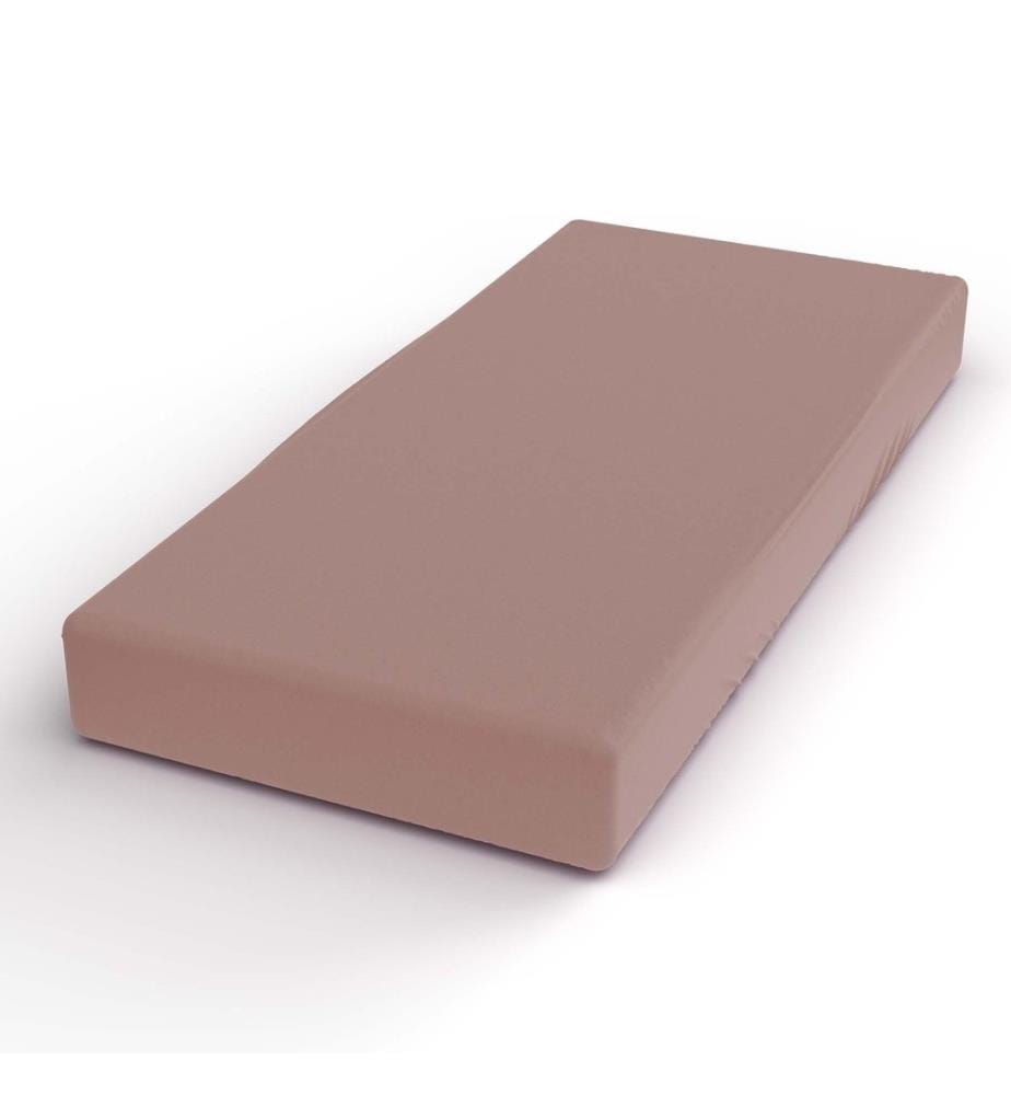 LOTUS - Drap housse satin mauve - 180 x 200 cm