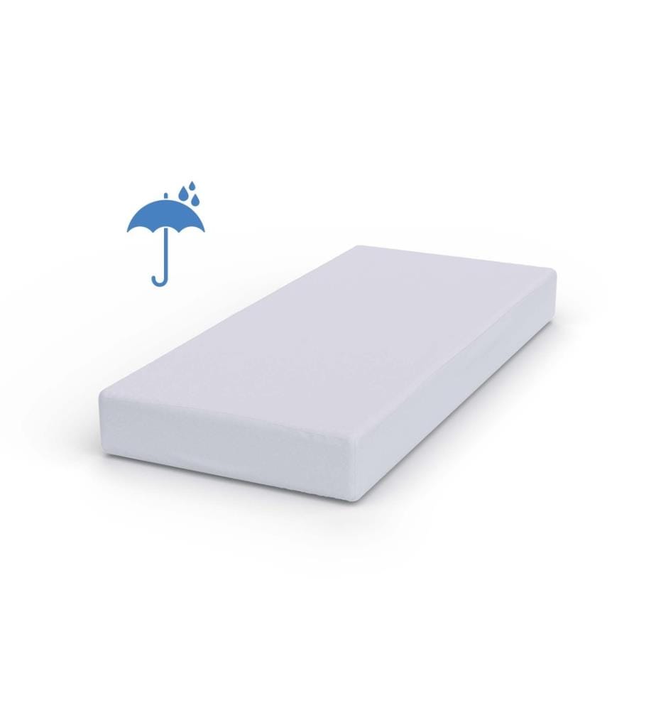 VELFONT - Drap-housse imperméable Respira gris clair - 90 x 200 cm