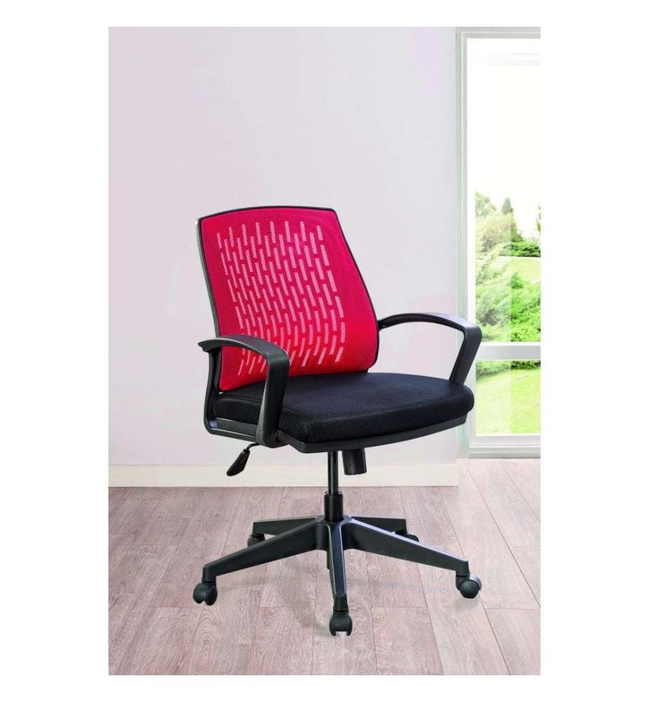 Chaise, multicolore, dossier et assise en plastique, revêtement en tissu polyester