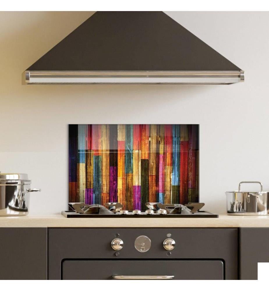 Peinture décorative en verre trempé, Multicolore, Verre trempé