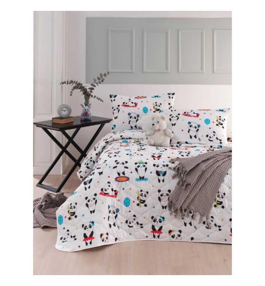 Ensemble de couvre-lits matelassés King, Multicolore, Cotton Ranforce