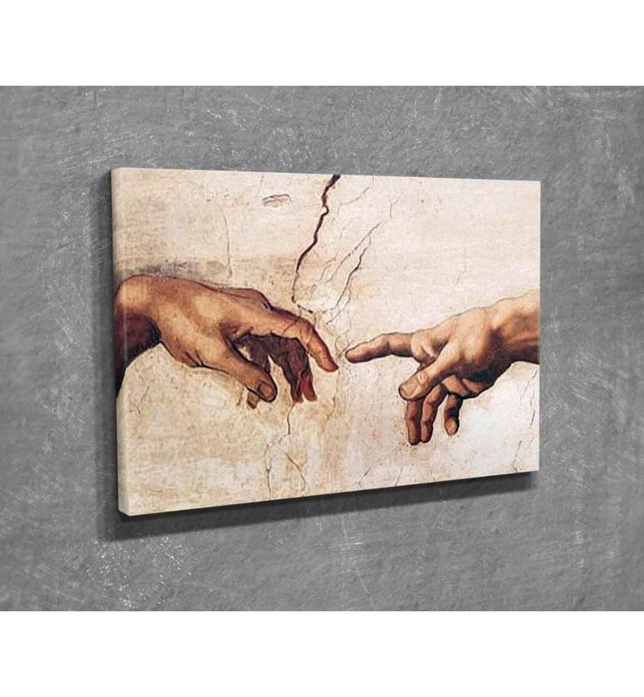 Peinture décorative sur toile, multicolore, toile, cadre en bois