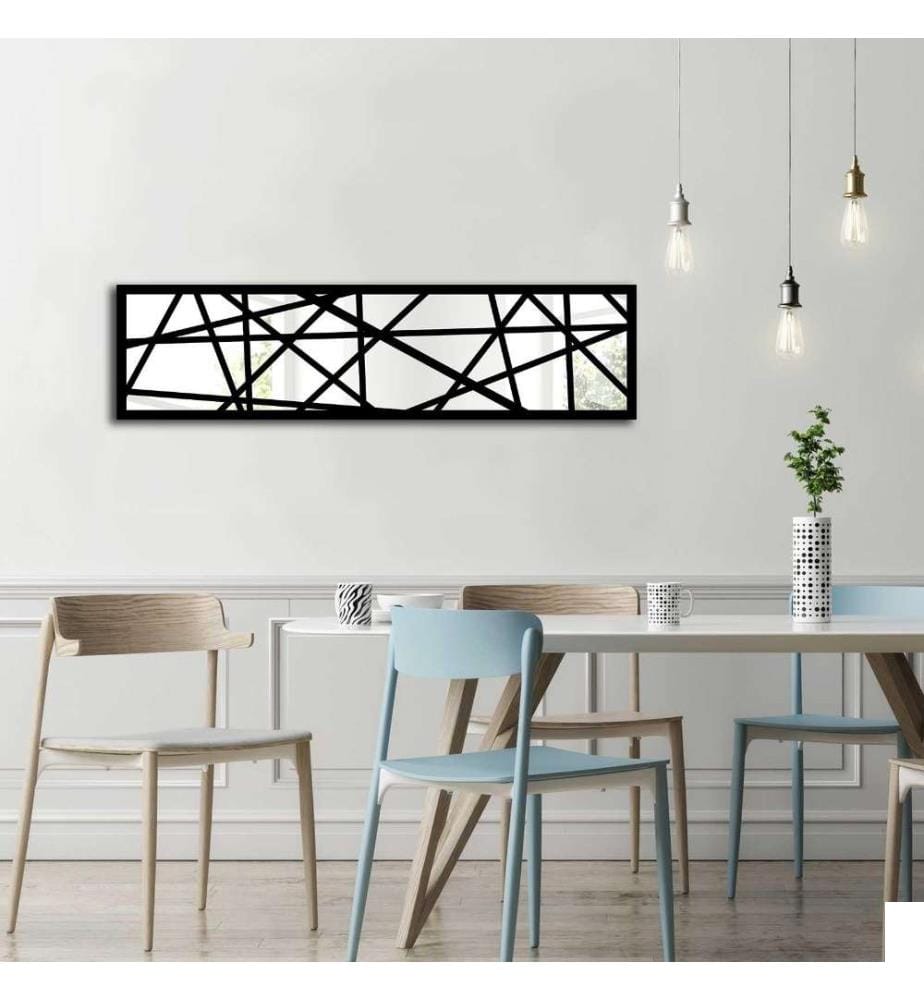 Miroir décoratif, Multicolore, Miroir, Cadre en bois de pin