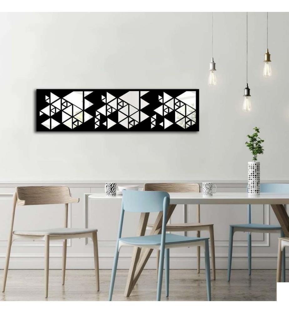 Miroir décoratif, Multicolore, Miroir, Cadre en bois de pin
