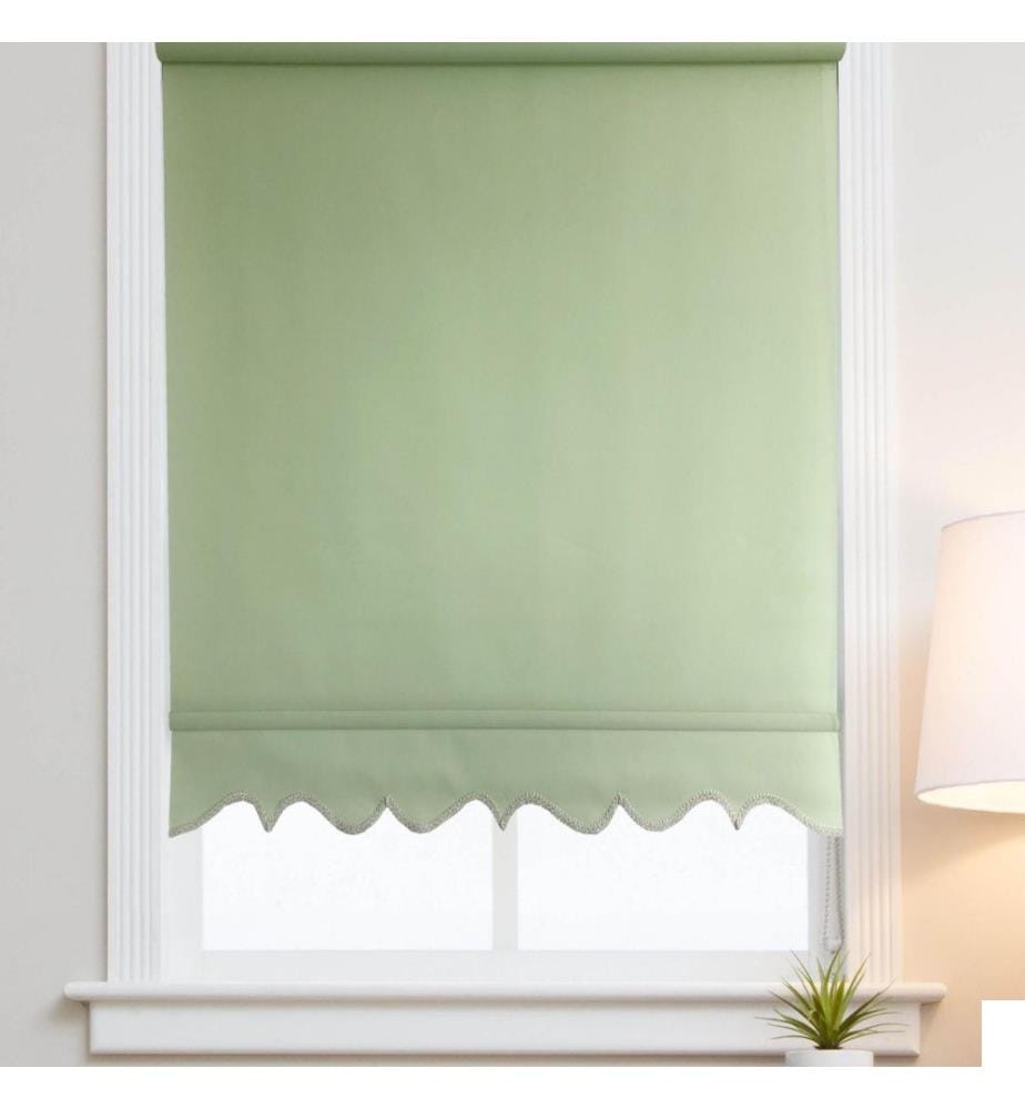 Rideau, menthe, vert, polyester