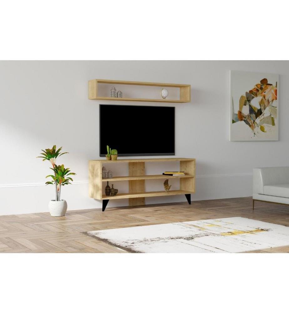 Meuble TV, Saphir, Panneau de particules mélaminé