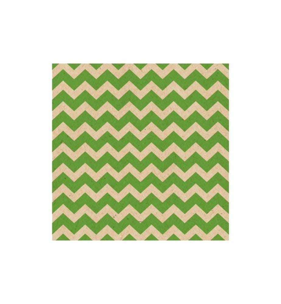 Braun + Company Serviettes en papier Accento 33 cm x 33 cm, 20 Pièce/s, Vert