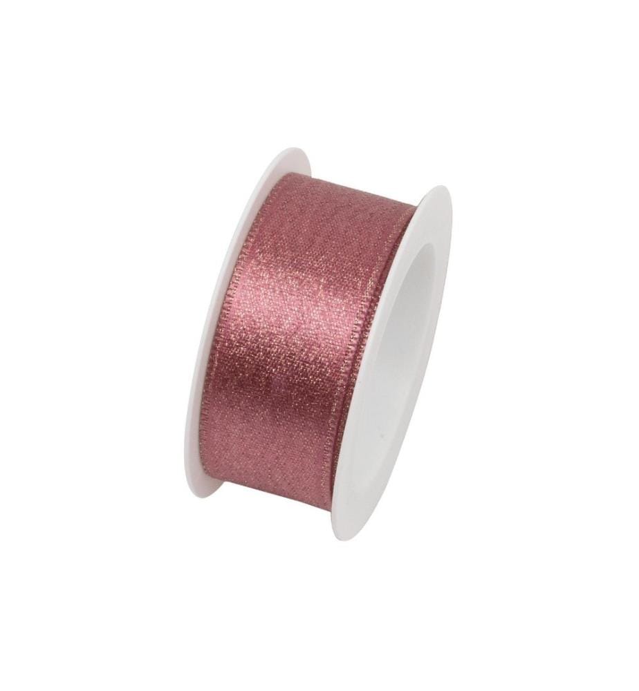 Braun + Company Ruban cadeau Brilliant 25 mm x 2 m, Rose