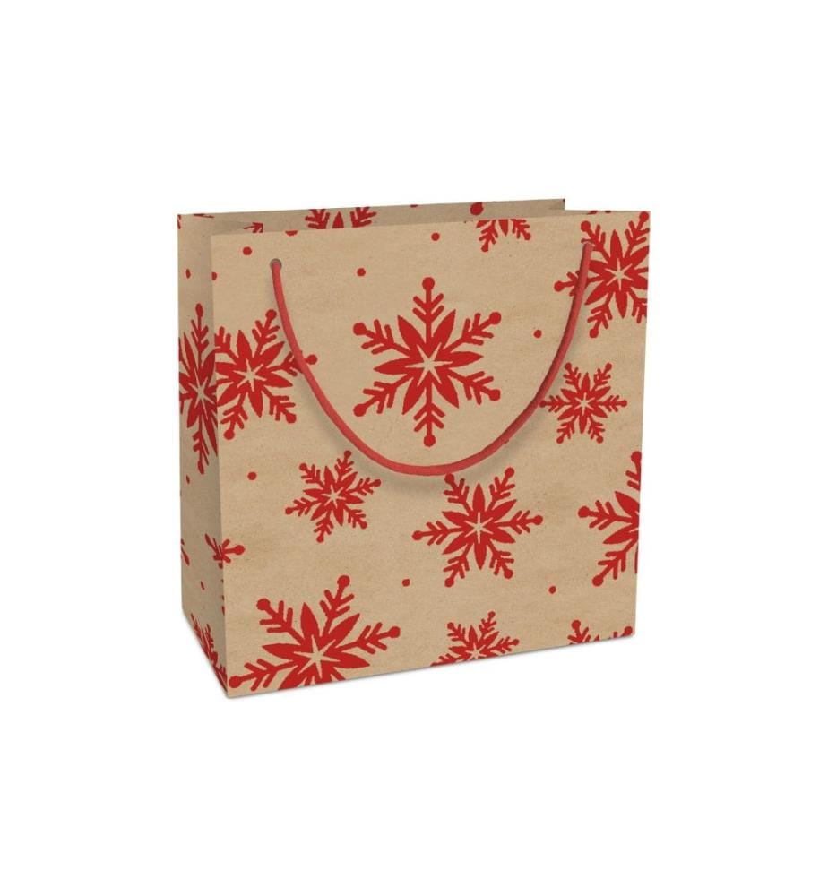 Braun + Company Sac cadeau Cristaux 20 x 21 x 8 cm, rouge