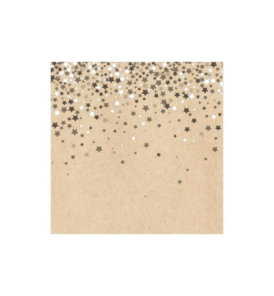Braun + Company Serviettes de Noël Magie des étoiles 33 cm x 33 cm, 20 pièces