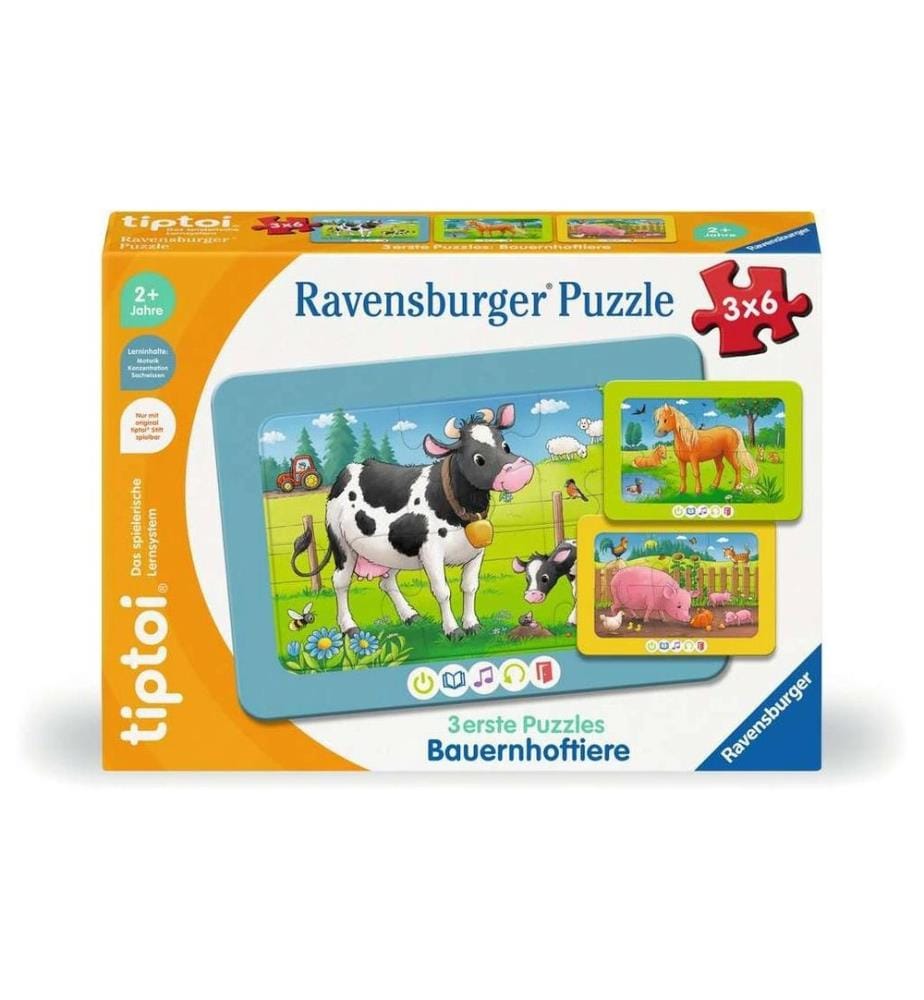 TIPTOI - 3 premiers puzzles: animaux de la ferme