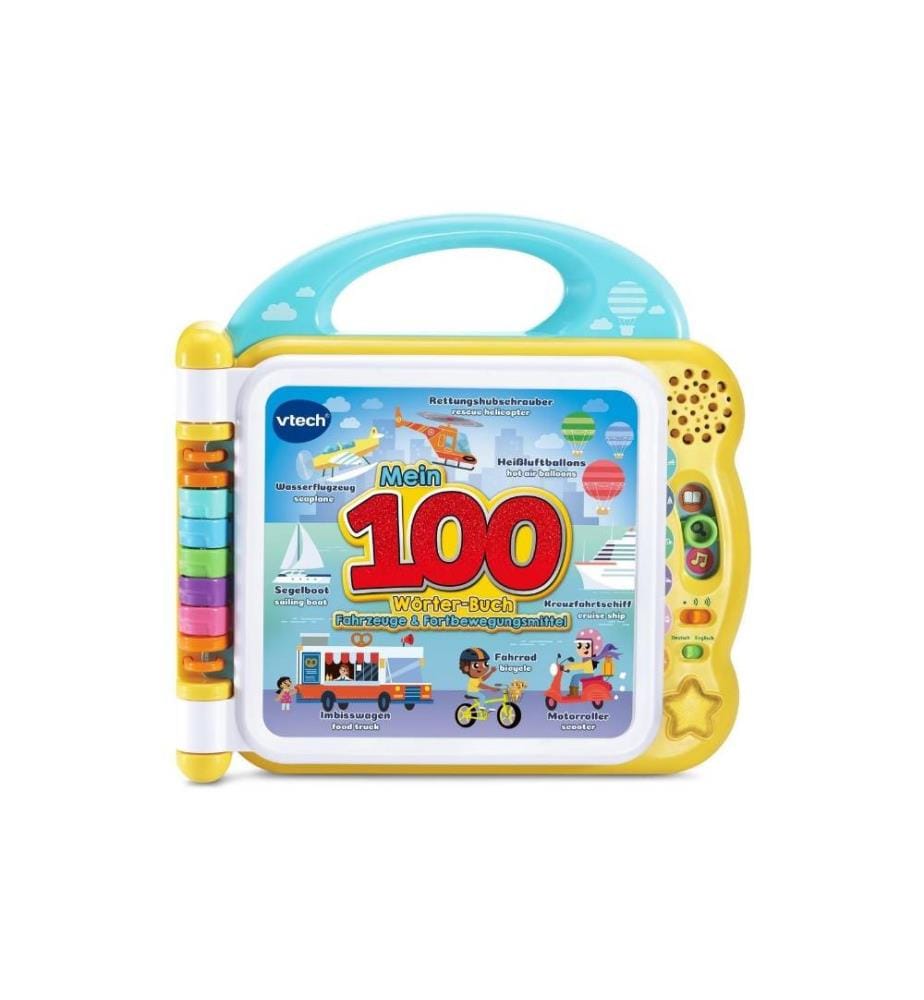 VTECH - Jouets doccupation Mein 100-Wörter-Buch: Fahrzeuge -DE-
