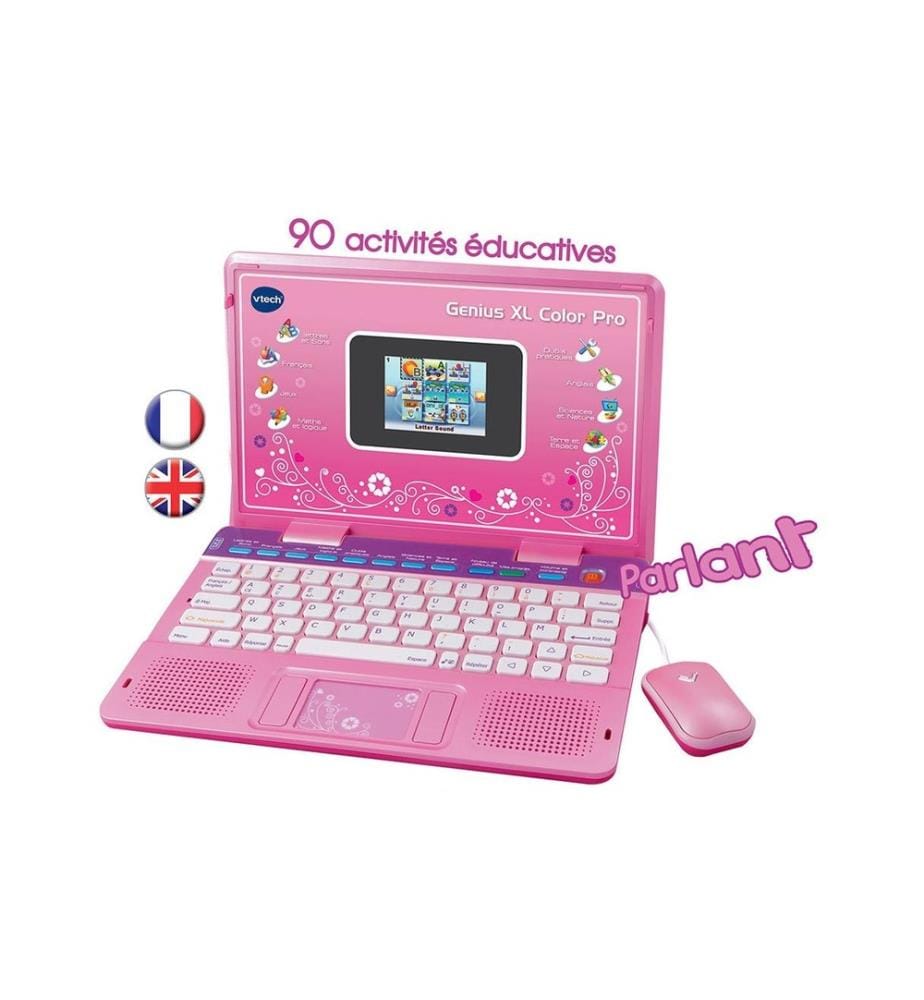 VTECH - Genius XL Ordi éducatif bilingue Rose