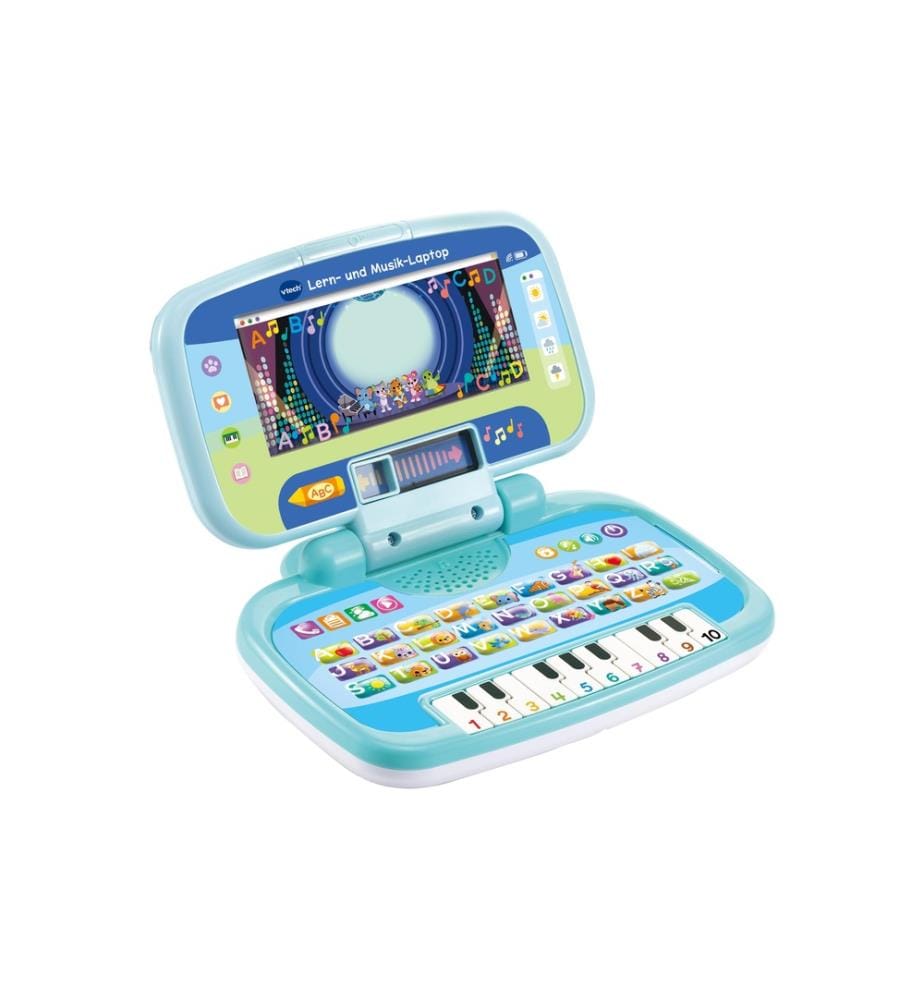 VTECH - Ordinateur portable d'apprentissage et de musique Bleu