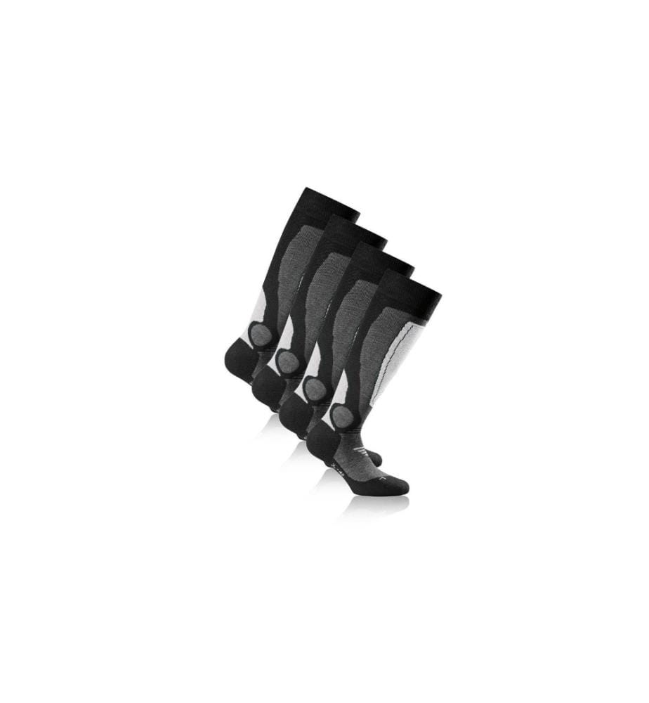 ROHNER - Socks Calze da sci Gris/Noir paquet de 2
