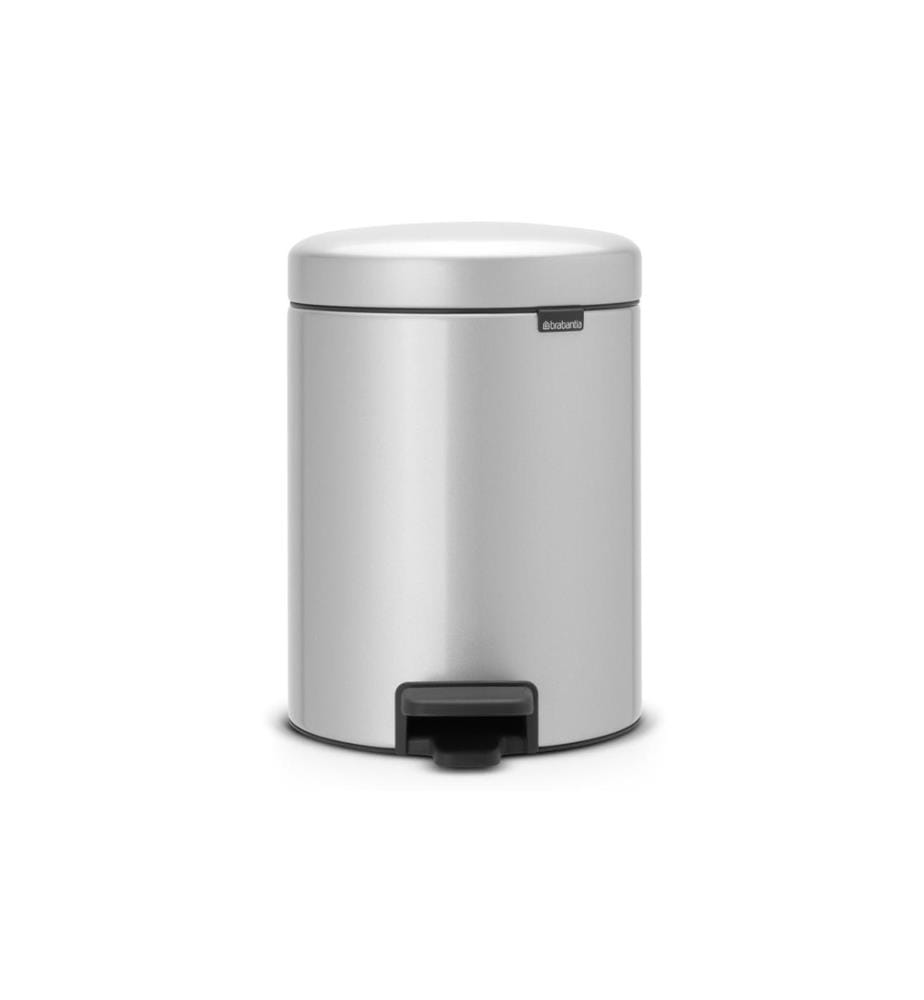 BRABANTIA - Poubelle cosmétique NewIcon 5 l, Metallic grey