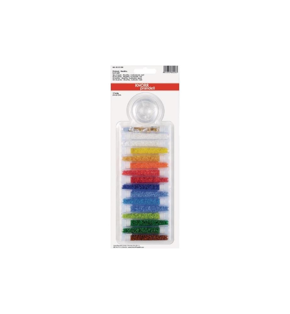 KNORR PRANDELL - Kit de perles Rocailles 17 pièces, mat