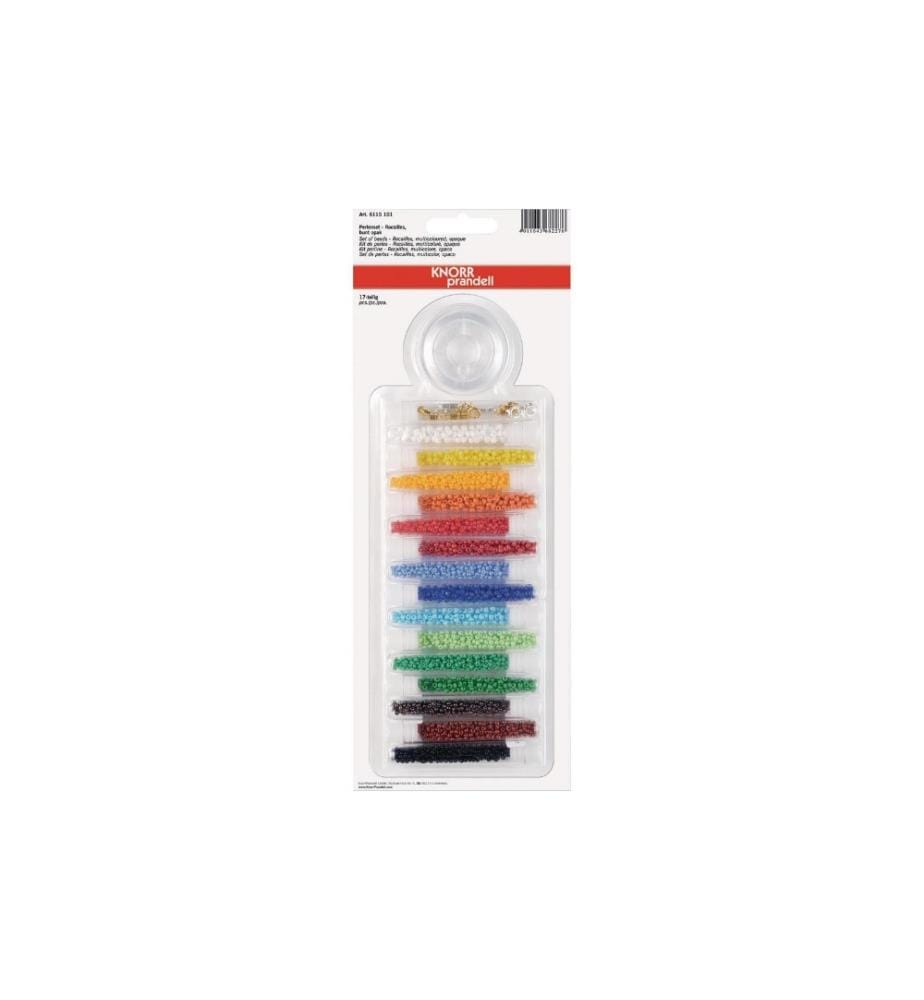 KNORR PRANDELL - Kits de perles Rocailles 17 pièces, opaque