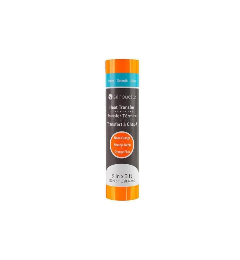 SILHOUETTE - Film thermocollant 22.9 x 91.4 cm Orange fluo, lisse