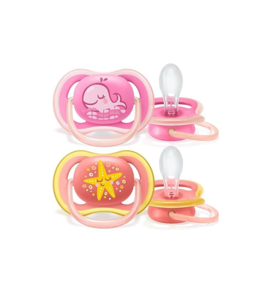 PHILIPS AVENT - Tétines Ultra Air Baleine et étoile de mer 6-18 Mt.