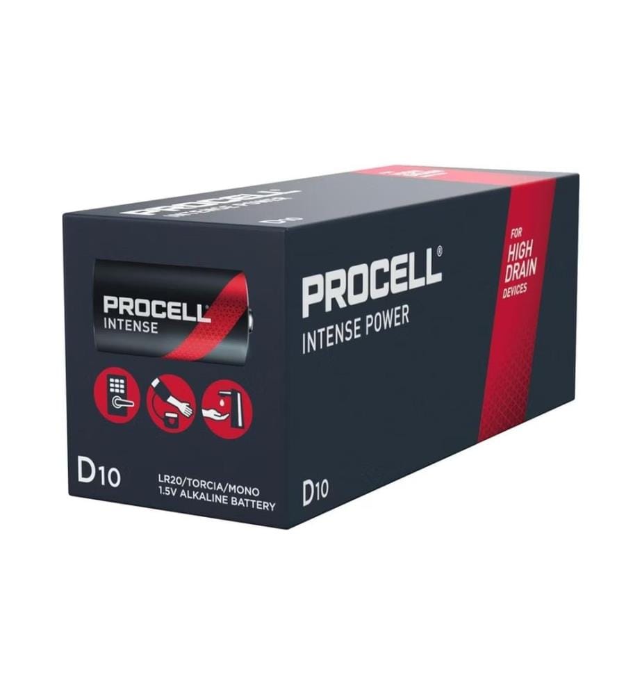 DURACELL - Pile Procell Intense D , 10 Pièce/s