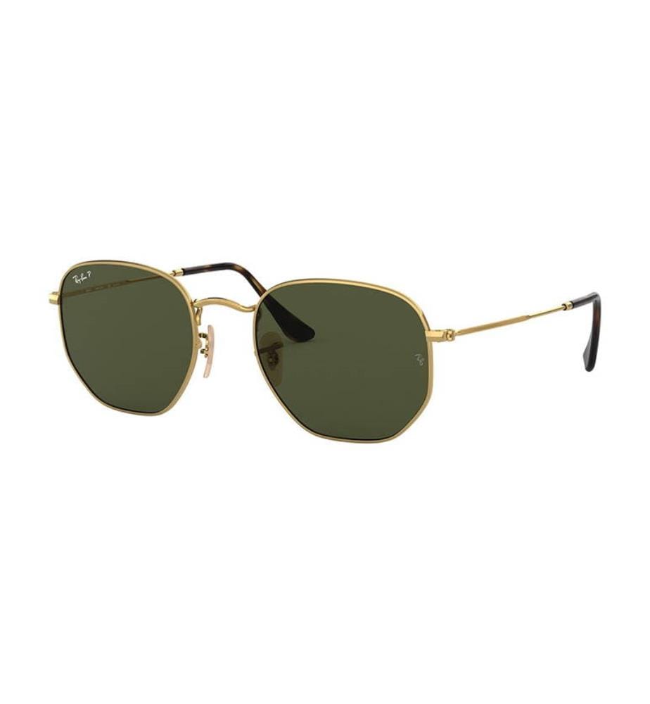 Lunettes de Soleil Hexagonal Polarisées - Doré