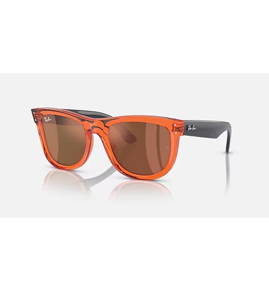 Lunettes de soleil Wayfarer Reverse - Polished Transparent Orange
