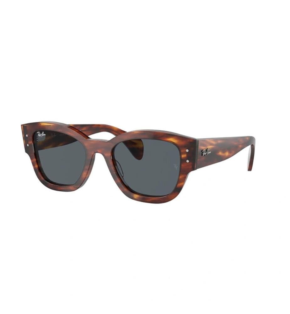 Lunettes de Soleil Jorge - Poli Rayé Havana et Bleu