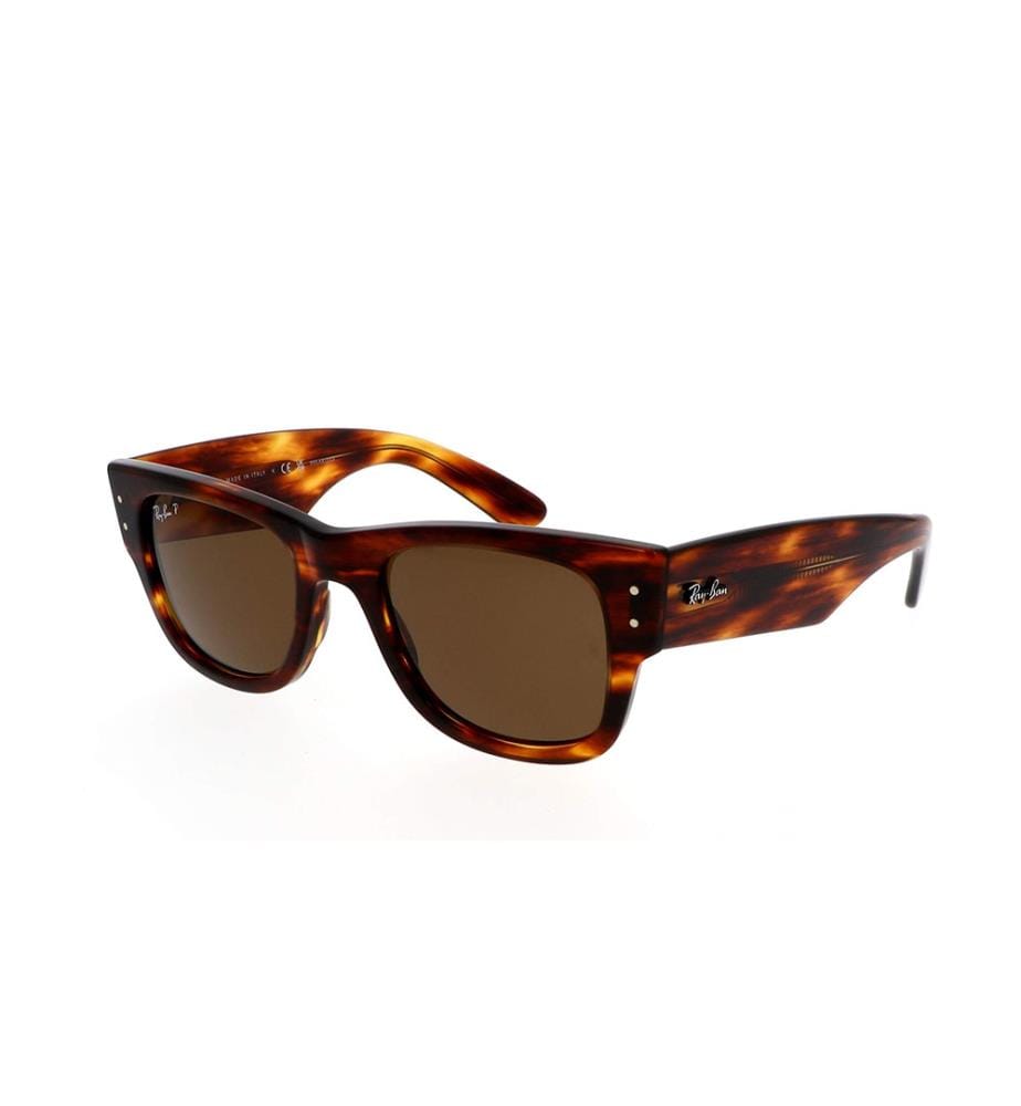 Lunettes de Soleil Mega Wayfarer - Rayé Havana