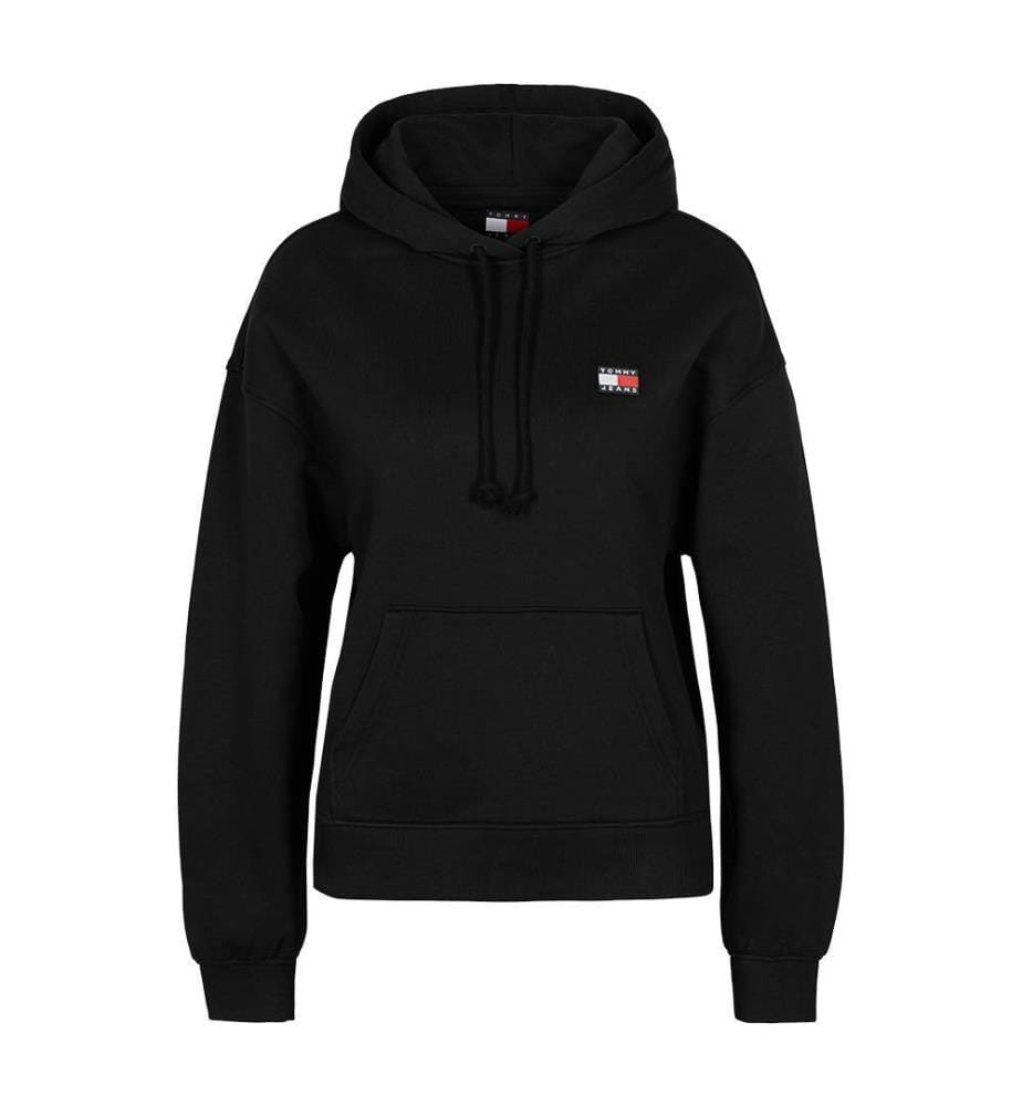 Hoodie Badge Boxy - Noir