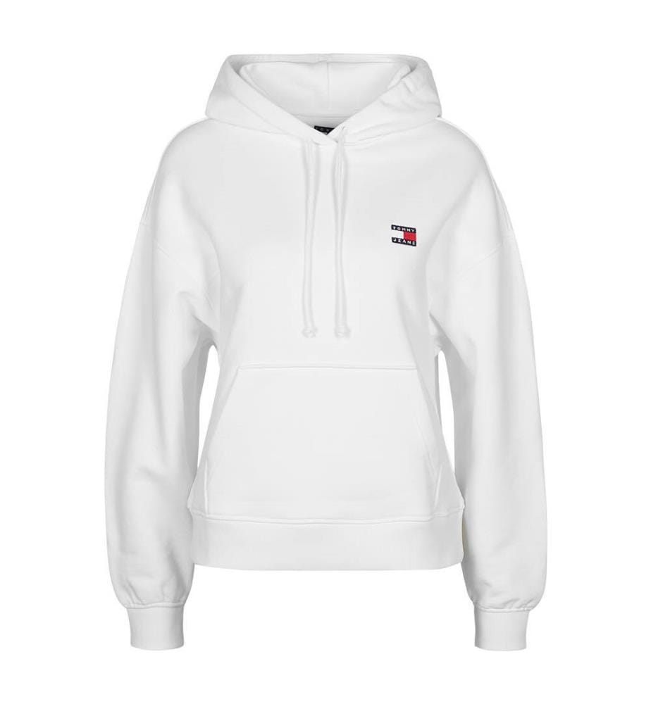 Hoodie Badge Boxy - Blanc