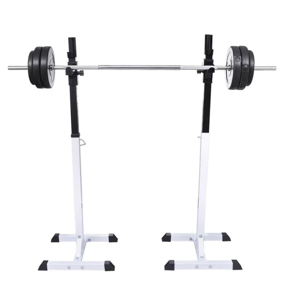 Support barres haltères longs musculation