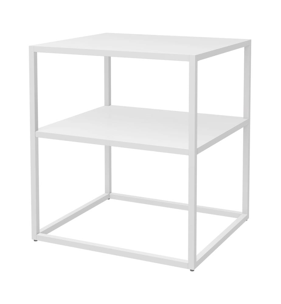 Table d'appoint Raahe avec plateau Blanc