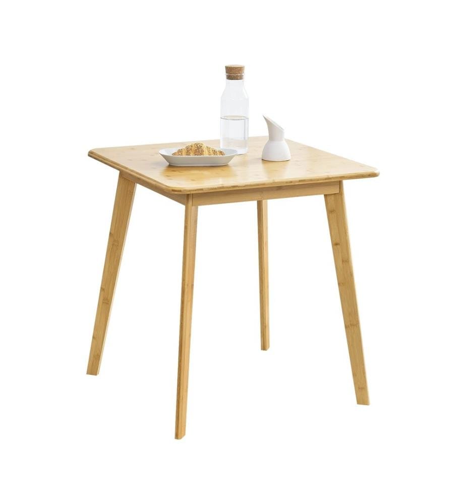 Table à manger Närpes pour 2 personnes en bambou 75x70x70 cm