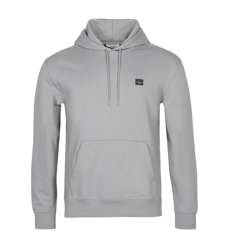 Hoodie Loose Fit Badge - Gris